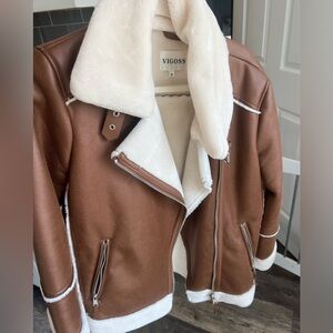 BRAND NEW -Size S, suede, wool, women’s jacket